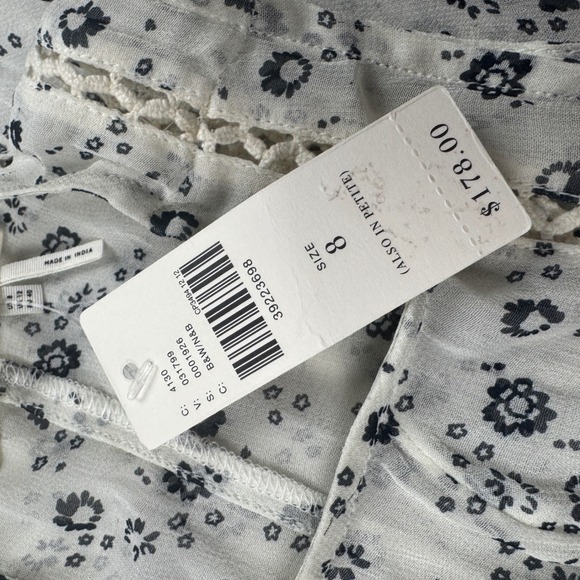 NEW Anthropologie Floreat Windswept Lace Dress Women's 8 Floral Print Zip - Picture 6 of 8